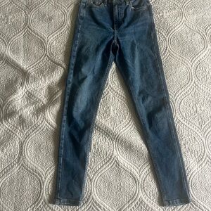 Topshop Blue Skinny Jeans